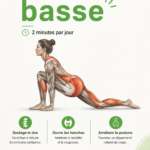 Femme réalisant des fentes basses dans un parc, illustrant un exercice de renforcement musculaire