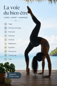 Femme pratiquant le yoga dans un environnement serein pour favoriser son bien-être
