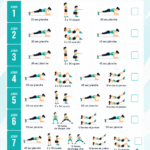 Femme réalisant des exercices de renforcement musculaire à la maison pendant le Body Fit Challenge.