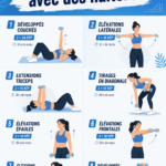 Femmes utilisant des haltères pour un entraînement de force à la maison.