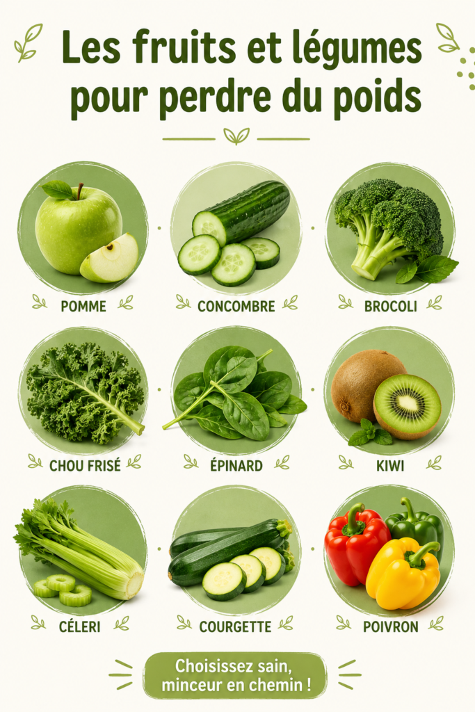 Une assiette colorée avec divers fruits et légumes frais, symbole d'une alimentation saine.