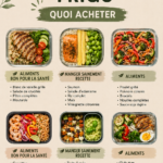 Un frigo bien rempli d'aliments frais et sains.