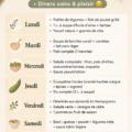 Un aperçu coloré de plats sains et délicieux pour un menu minceur.
