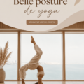 Femme pratiquant une posture de yoga en pleine nature, transmettant sérénité
