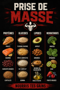 Femme réalisant des exercices de musculation pour la prise de masse musculaire