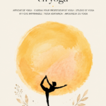 Affiche artistique de la pose de danseuse, idéale pour les passionnés de yoga.