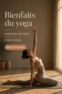 Femme faisant du yoga dans un cadre apaisant, mettant en valeur l'harmonie de son corps et de son esprit.