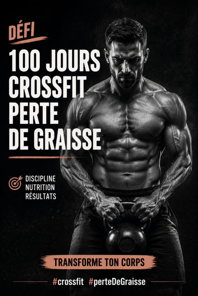 Femme s'entraînant dans une salle de gym suivant un programme CrossFit pour perdre du poids en 100 jours.