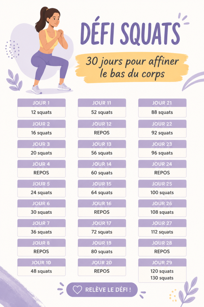 Femme effectuant des squats dans un environnement convivial