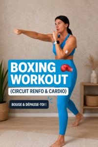 Femme s'entraînant au circuit de boxe dans un environnement dynamique