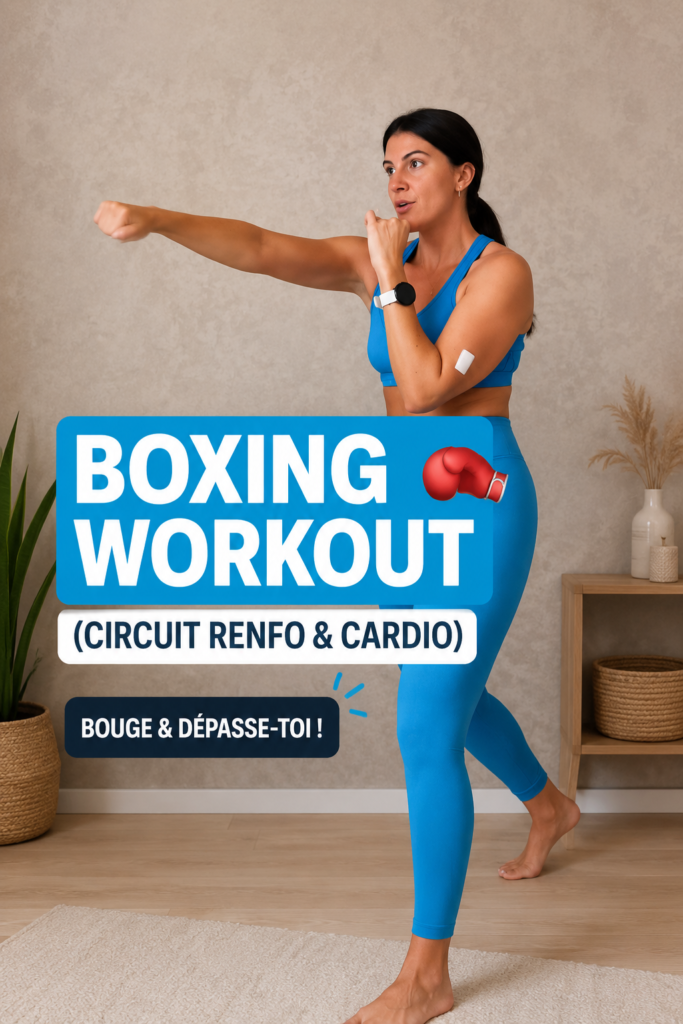 Femme s'entraînant au circuit de boxe dans un environnement dynamique