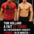 Tom Holland réalisant un entraînement CrossFit intensif.