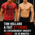 Tom Holland réalisant un entraînement CrossFit intensif.