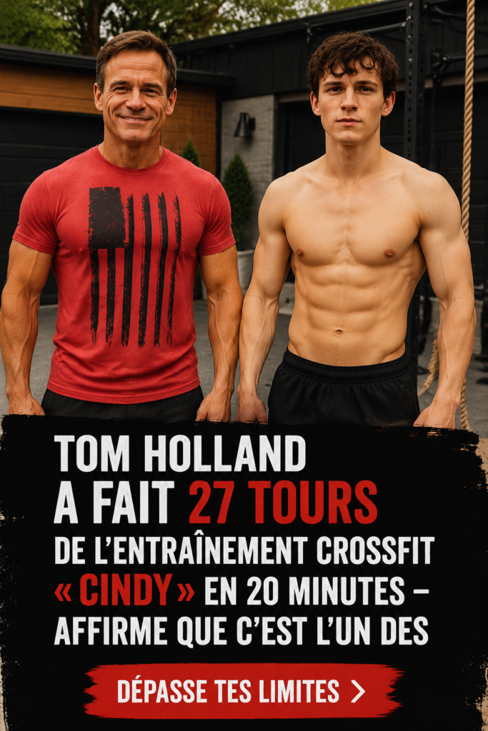 Tom Holland réalisant un entraînement CrossFit intensif.