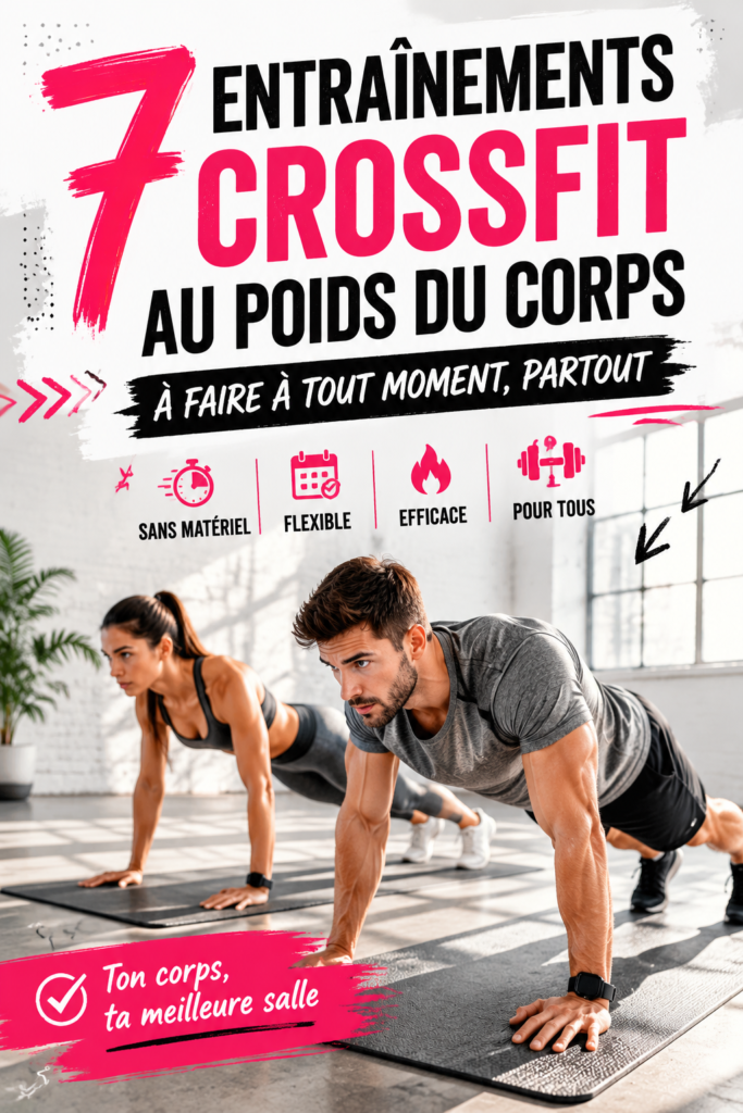 Femme faisant un entraînement CrossFit au poids du corps à l'extérieur