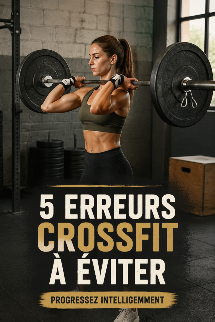 Femme s'entraînant en CrossFit avec de bonnes postures