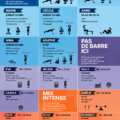 Femme effectuant des exercices de fitness au poids du corps à la maison