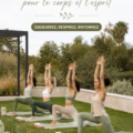 Femme pratiquant des poses de yoga dans un cadre calme et serein.