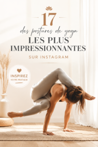 Femme pratiquant une posture de yoga impressionnante sur la plage