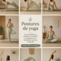 Femme pratiquant une posture de yoga renforçant la colonne vertébrale dans un cadre serein.