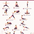 Femme pratiquant le yoga dans un salon paisible, montrant une posture de yoga pour débutants.