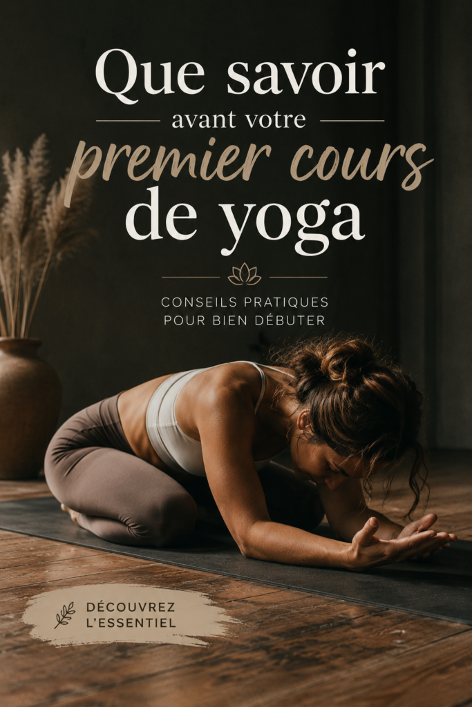 Femme pratiquant le yoga lors d'un cours pour débutants dans un studio