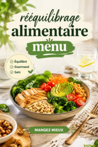 Un plat équilibré comprenant des légumes et des protéines, parfait pour un rééquilibrage alimentaire.