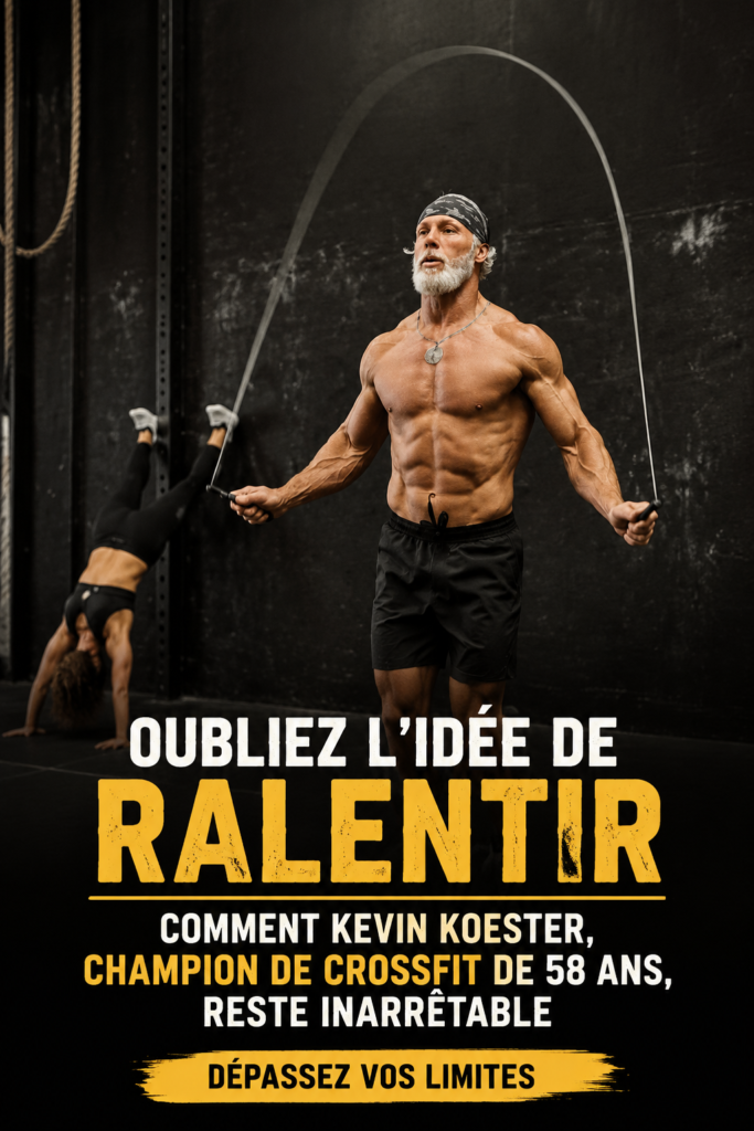 Kevin Koester, un homme dynamique à 58 ans, pratiquant le CrossFit.