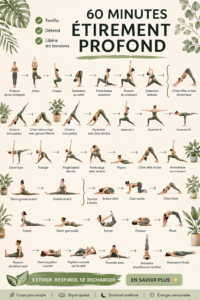 Femme pratiquant le yoga du soir dans un environnement calme et apaisant.