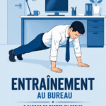 Femme au bureau en train de faire des exercices simples pour rester active
