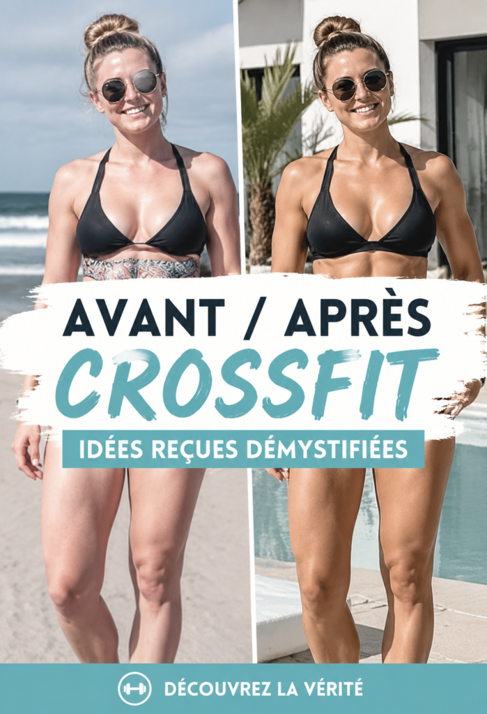Femme s'entraînant au CrossFit, montrant des transformations physiques