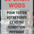 Femme s'entraînant avec des WODs EMOM dans une salle de sport