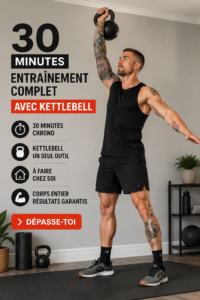 Femmes s'entraînant avec un kettlebell à la maison, séance de fitness