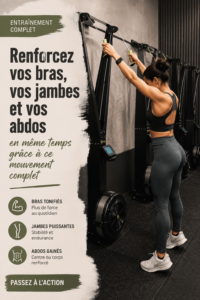 Femme s'entraînant avec des mouvements doux pour renforcer son corps