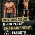 Femme faisant un entraînement rapide de 25 minutes à la maison.