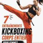 Entraînement de kickboxing féminin dans un gymnase.