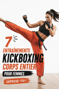 Entraînement de kickboxing féminin dans un gymnase.