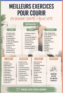 Femme courant sur un sentier, réalisant des exercices de vitesse