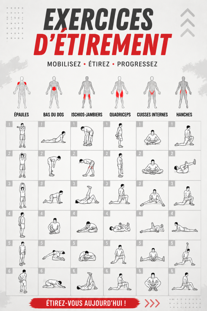 Femme pratiquant des exercices de stretching pour améliorer sa souplesse