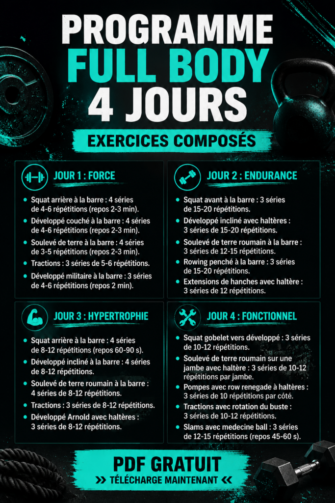 Femme s'entraînant avec des haltères dans un gymnase