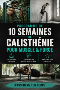 Illustration d'une femme pratiquant des exercices de musculation pour un programme de 10 semaines