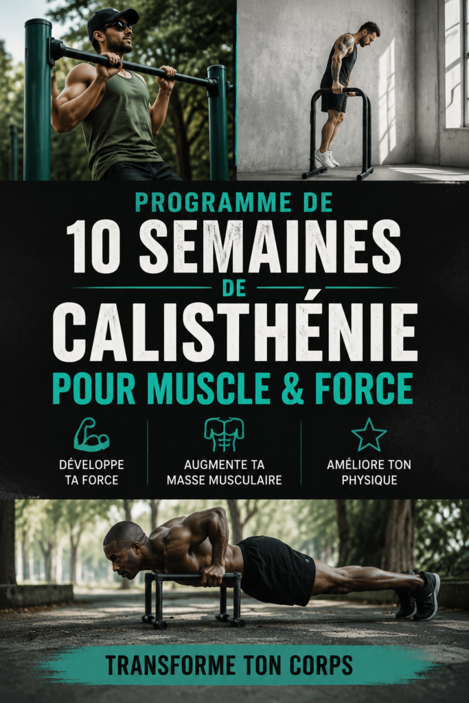 Illustration d'une femme pratiquant des exercices de musculation pour un programme de 10 semaines