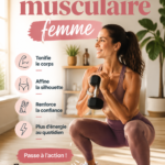 Une femme faisant des exercices de renforcement musculaire à la maison avec des haltères