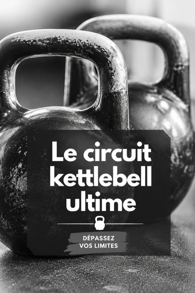 Femme utilisant une kettlebell dans un appartement pour un circuit d'entraînement efficace.