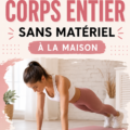 femme s'exerçant à la maison sans poids, avec un tapis de fitness