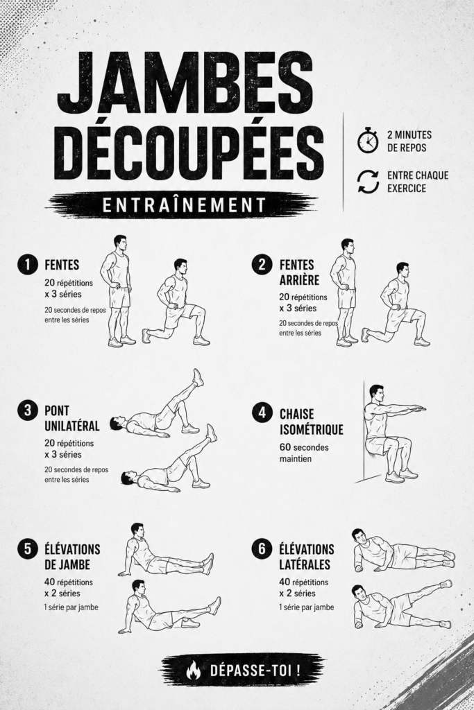 Femme faisant des squats pour tonifier ses jambes lors d'une séance d'entraînement.