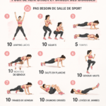 Femme s'entraînant à la maison avec des exercices de musculation