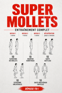 Femme en train de faire des exercices pour renforcer ses mollets.