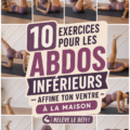 Femme faisant des exercices pour abdos inférieurs à la maison sur un tapis.