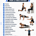 Femme en train de faire un exercice isométrique à la maison pour renforcer son corps